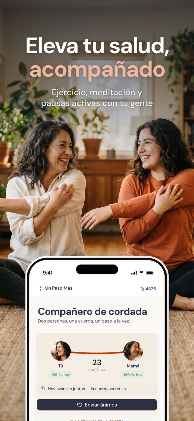 La portada de Un Paso Más en el App Store.